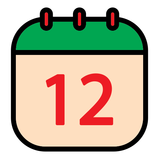 fecha del calendario icono gratis