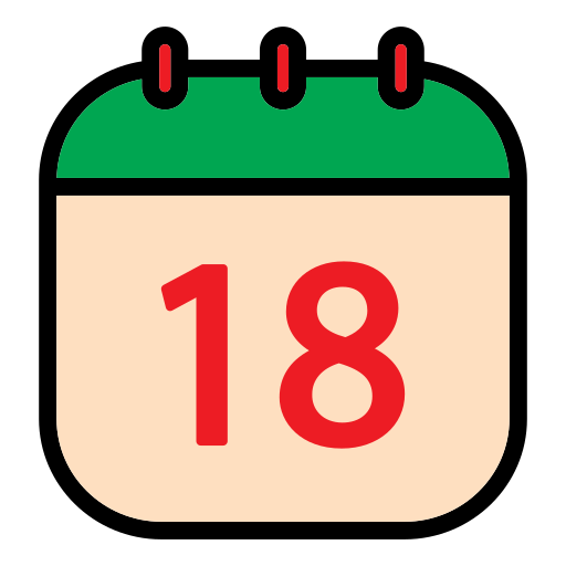 fecha del calendario icono gratis