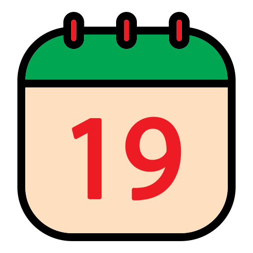 fecha del calendario icono gratis