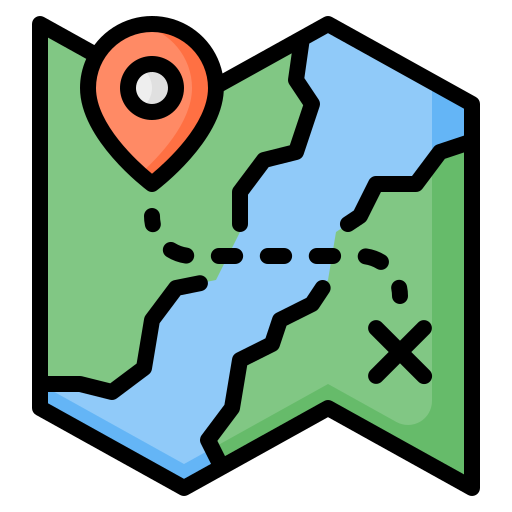 Map Generic Outline Color icon