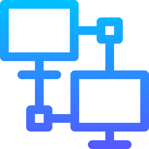 Network Basic Gradient Lineal color icon