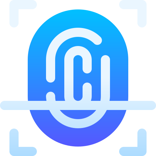 huella dactilar icono gratis