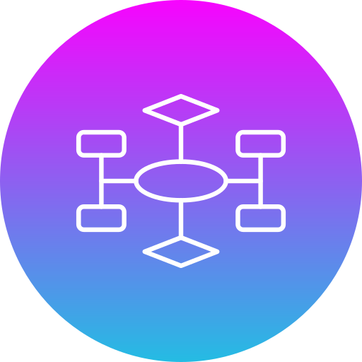 diagrama de flujo icono gratis