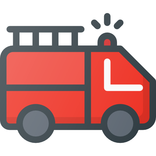 camión de bomberos icono gratis