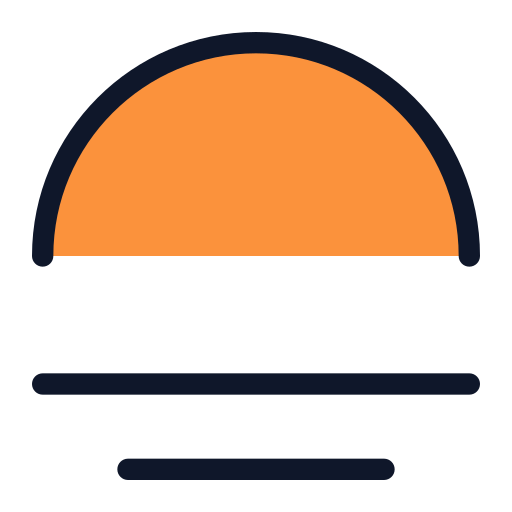 puesta de sol icono gratis