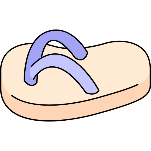 Flip flops Generic Outline Color icon