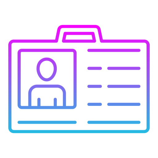 tarjeta de identificación icono gratis