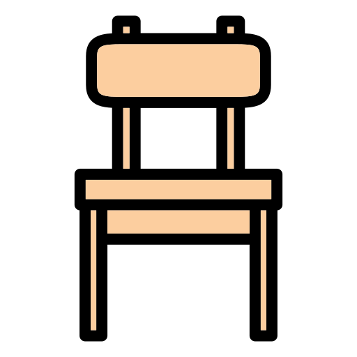 Chair Generic Outline Color icon