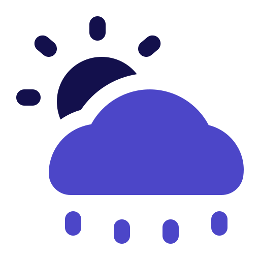 Clouds and sun - Free weather icons