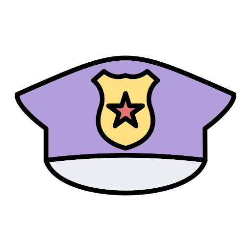 sombrero de policia icono gratis