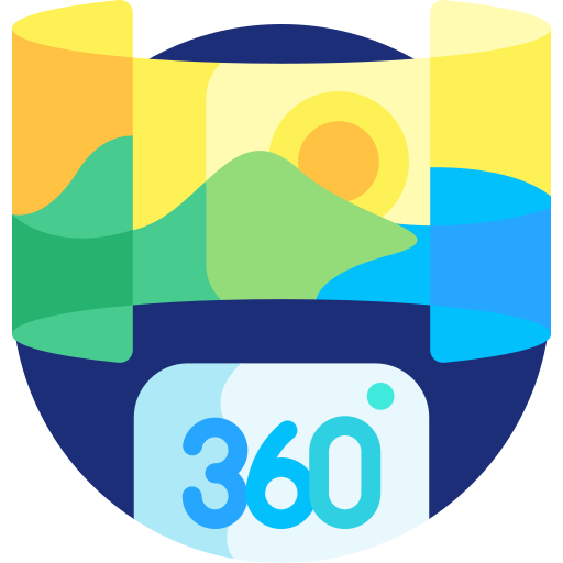 vista 360 icono gratis