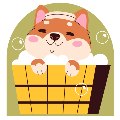 shiba inu gratis sticker