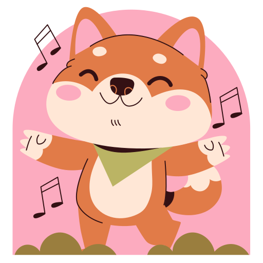 shiba inu gratis sticker