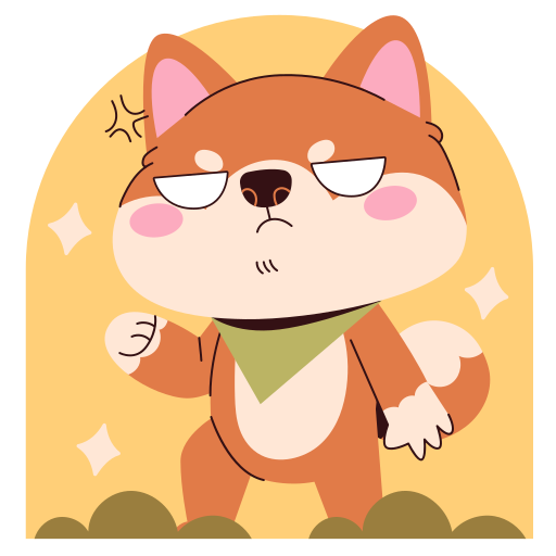 shiba inu gratis sticker