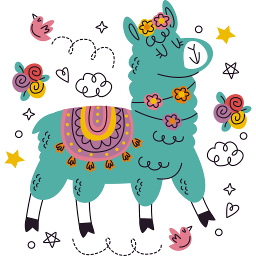 llama gratis sticker