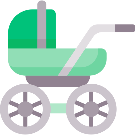 carrito de bebé icono gratis