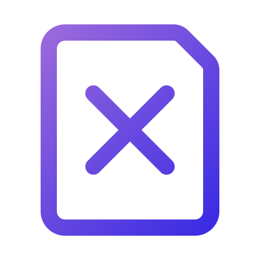Delete Generic Gradient icon