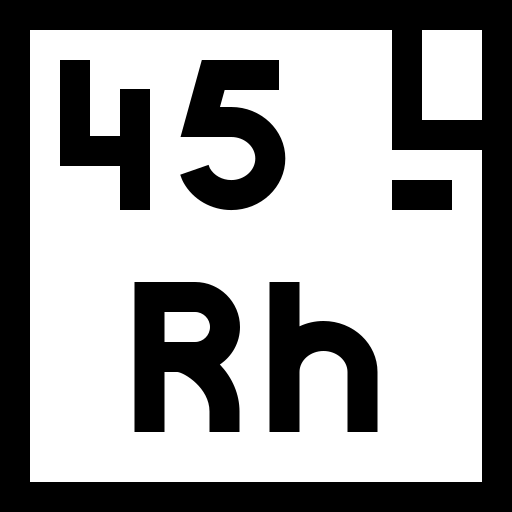 Rhodium free icon Rhodium free icon