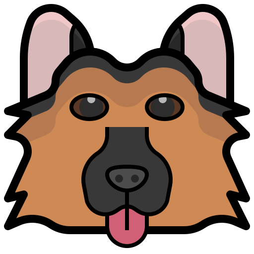 German shepherd Generic Outline Color icon