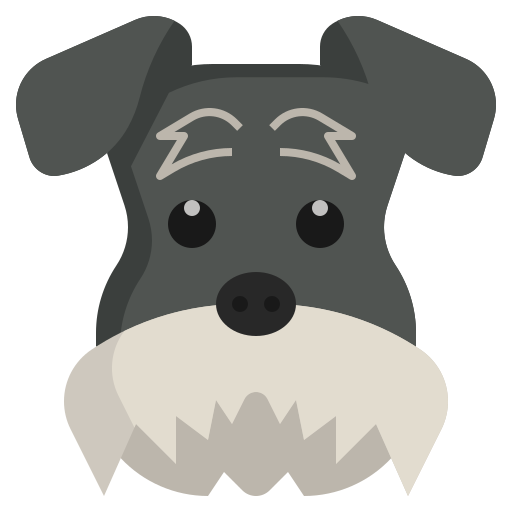 schnauzer miniatura icono gratis