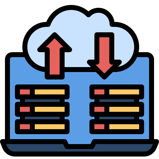 computación en la nube icono gratis