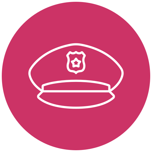 sombrero de policia icono gratis