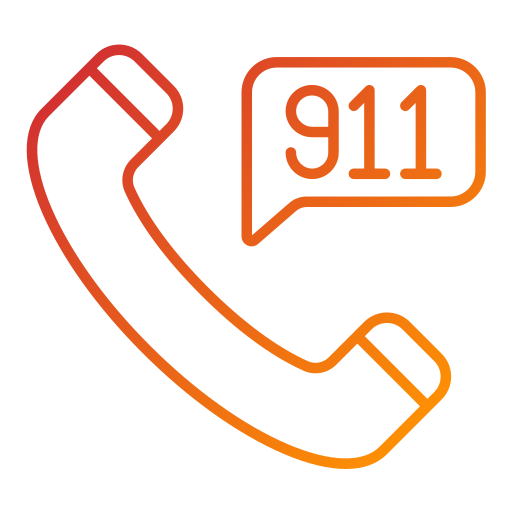 llamada al 911 icono gratis