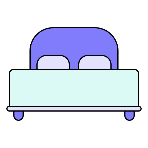 cama matrimonial icono gratis