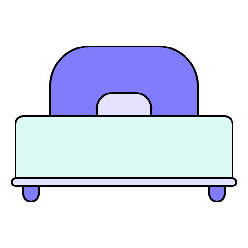 cama individual icono gratis