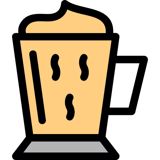 café latté icono gratis