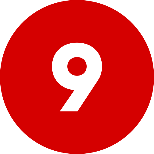Number 9 Generic Flat icon
