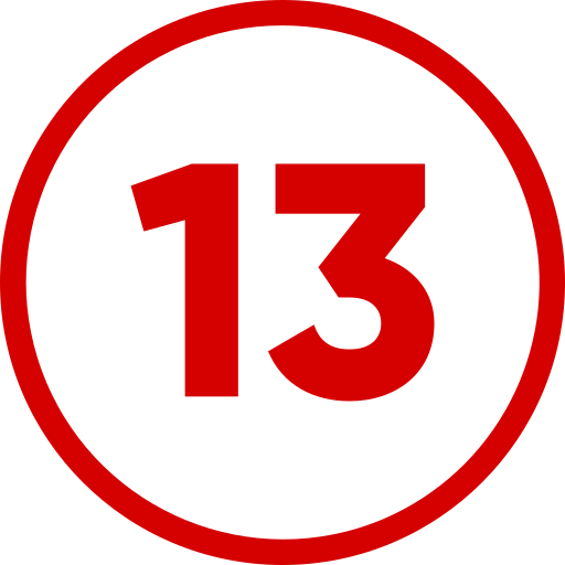 Number 13 Generic Flat icon