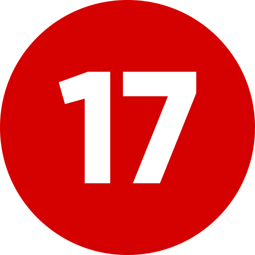 red number 17