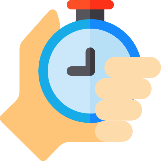 Stopwatch Basic Rounded Flat icon