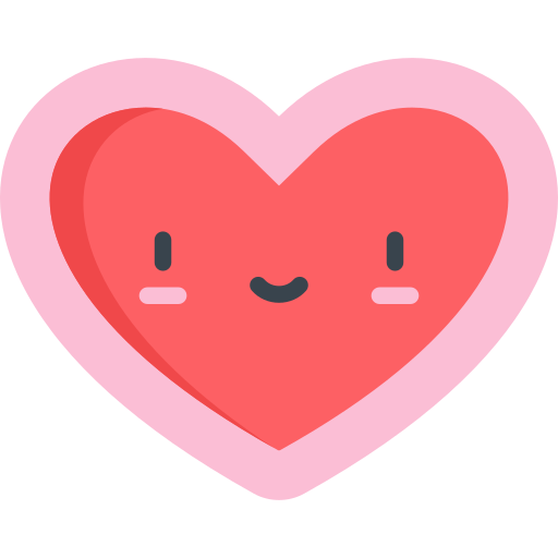 Heart Kawaii Flat icon