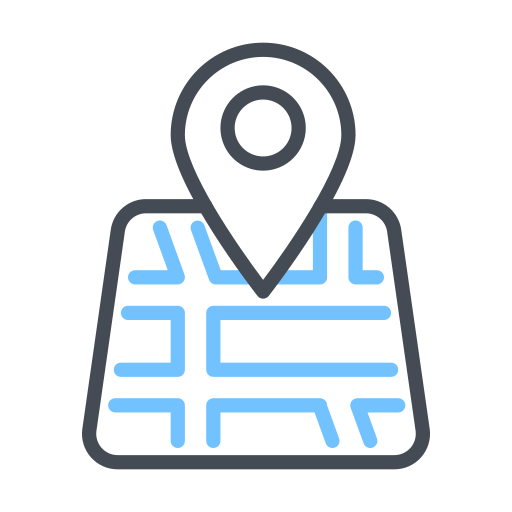 Map and location free icon Map and location free icon