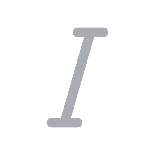 Italic Generic Grey icon