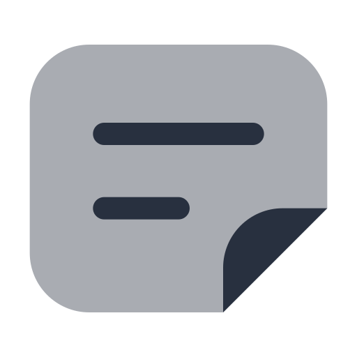 Sticky note Generic Grey icon