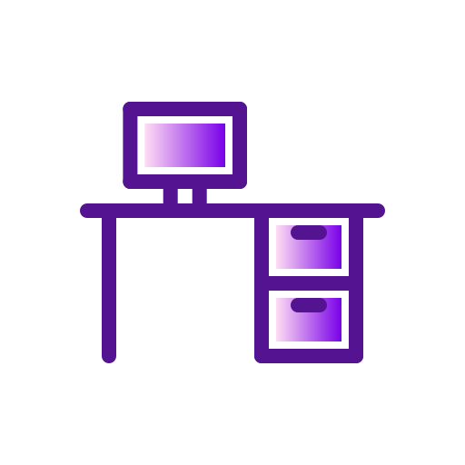 mesa de trabajo icono gratis