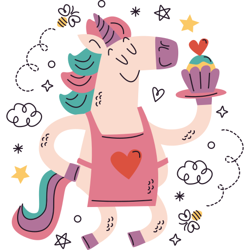 Unicorn free sticker