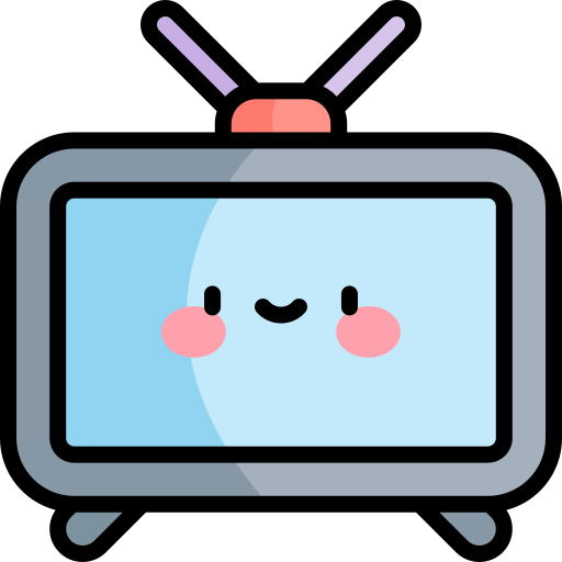 Tv Kawaii Lineal color icon