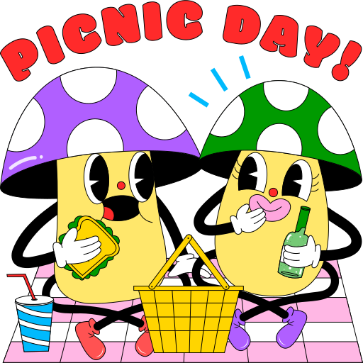 Picnic free sticker Picnic free sticker