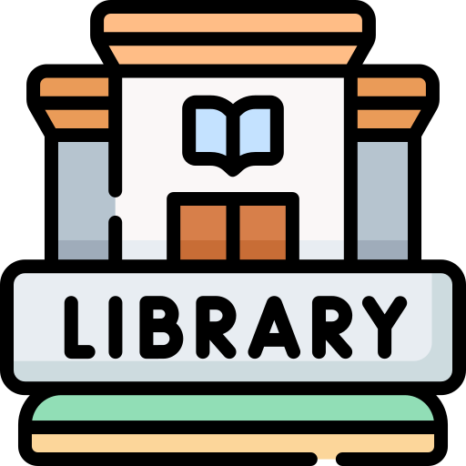 도서관 무료 건물개 아이콘