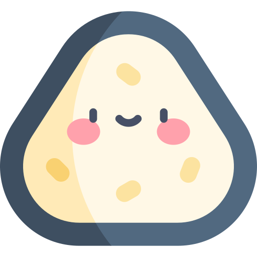 Onigiri Kawaii Flat icon