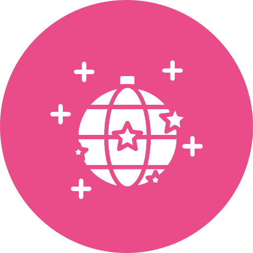 bola de disco icono gratis