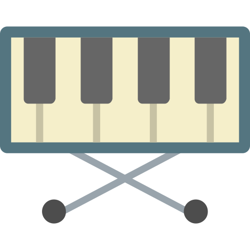Piano keyboard free icon Piano keyboard free icon
