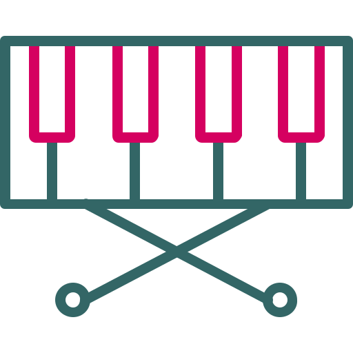 Piano keyboard free icon Piano keyboard free icon