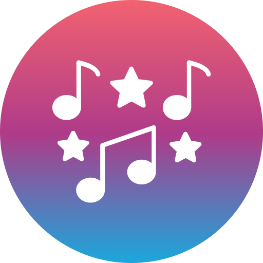 Musical notes Generic Flat Gradient icon