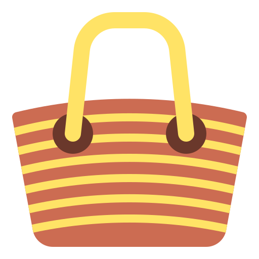 bolsa de playa icono gratis