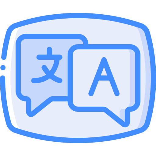 Language Basic Miscellany Blue icon